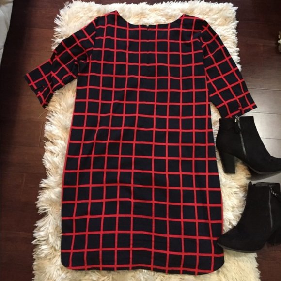Windowpane 60s style Mod Shift Dress size 0 NWT - Picture 2 of 5